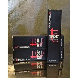 Goldwell Topchic 6NA Shade New formula for 100% gray coverage, Dark Natural Ash Blond ,60 ml tube by Goldwell Topchic