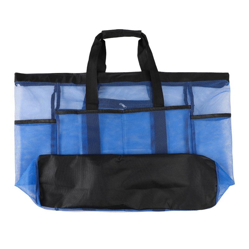 [XGOPTS] ビーチバック プールバッグ 軽量 超大型 手提げ メッシュポーチ 大容量 多ポケット 収納ポーチ