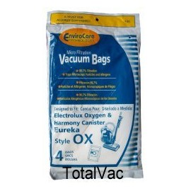 Eureka / Electrolux Harmony / Oxygen Vacuum Bags - 4 Bags
