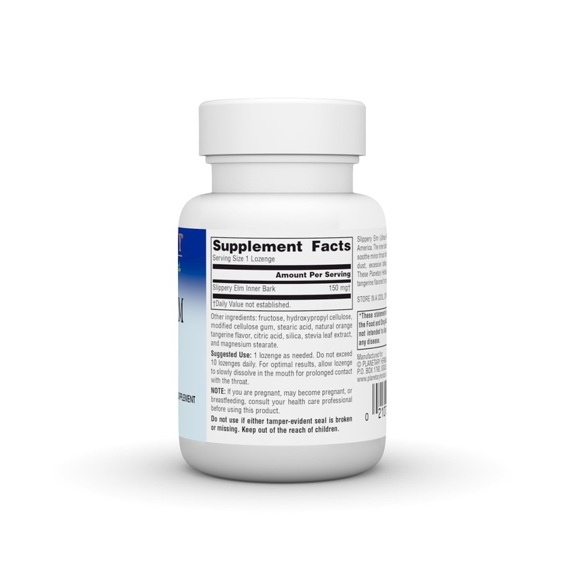 Planetary Herbals Slippery Elm Lozenges, 24 Count