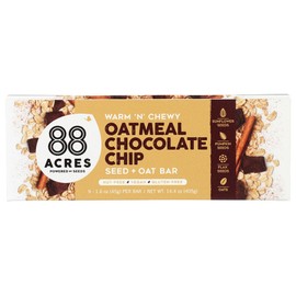 88 ACRES Oatmeal Chocolate Chip Seed & Oat Bar 9 Count, 1.6 OZ