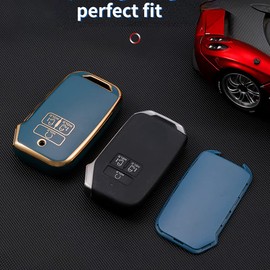 ontto 7-button Key Cover Fit for Kia Carnival 2021 2022 Car Key Fob Case Anti-scratched Key Protector for KA4 EX SX LX Fiesta 2023 Beige