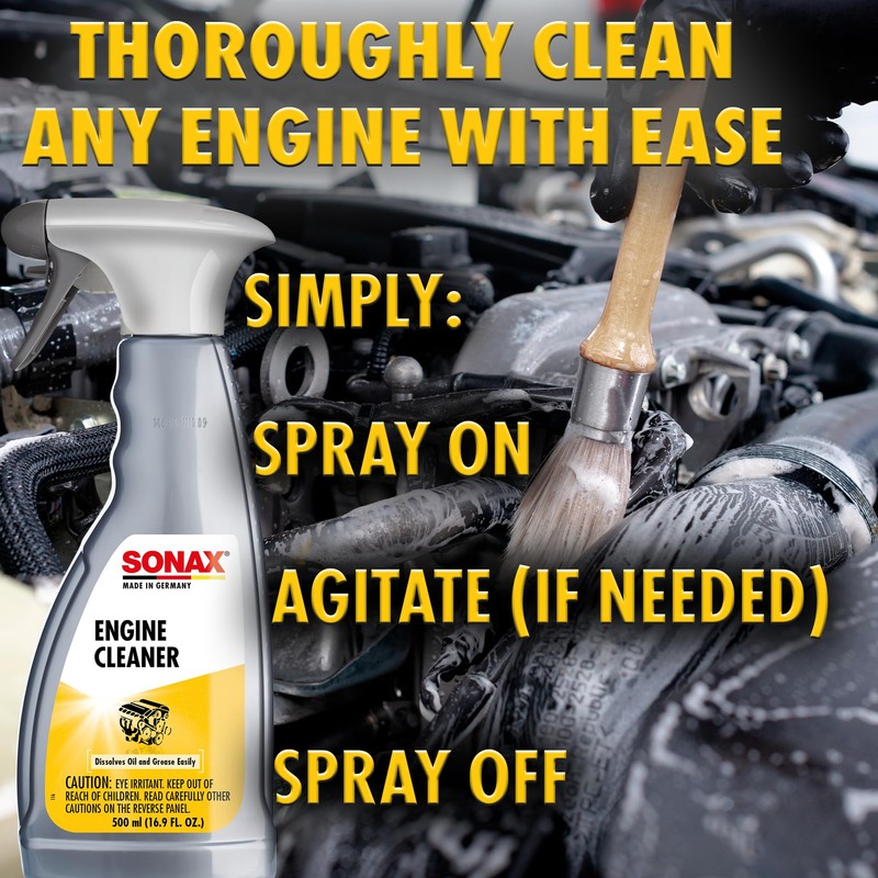 SONAX Engine Cleaner | Powerful Engine Degreaser for Oil &