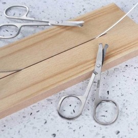 [Out_62] Stainless Steel Scissors Round Nose Hair Shears Nose Hair / [아우트_62]스텐레스 가위 둥근 코털가위 콧털