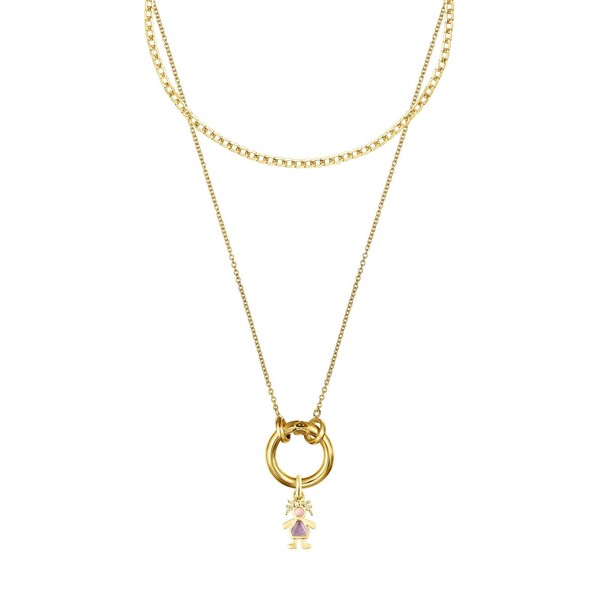 TOUS Collar de Plata Vermeil con Dije de Anillo de