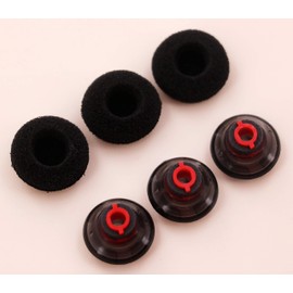 IiEXCEL Earbuds Eartips Kit Replacement for Plantronics Voyager 5200, Large Size Ear Gels Tips and Foam for Plantronics Voyager 5200 / Legend Eartip Kit (3 Pack) Large Gray