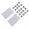 Akozon Garage Door Roller Sleeves, 20 Sets Garage Door Hinge