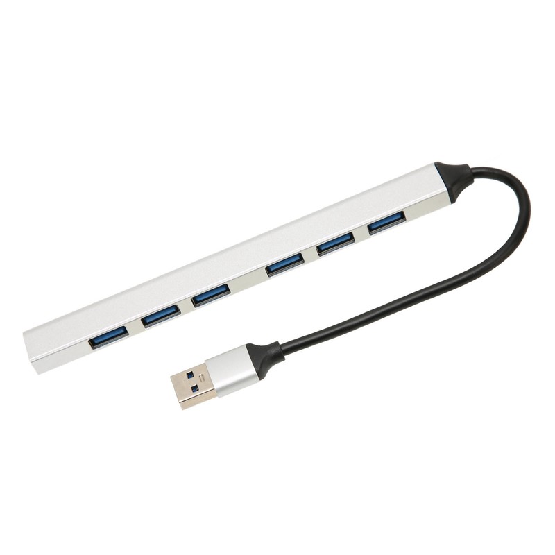 USB 3.0 Hub 7 Ports 5Gbps Fast Transmission Aluminium Alloy