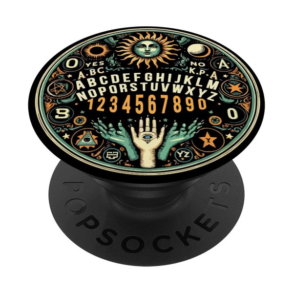 Ouija Board Paranormal Spirit Board Occult Halloween PopSockets Standard PopGrip