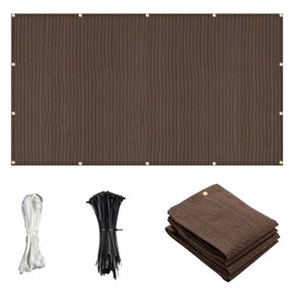 Cool Area Sun Shade Cloth with Grommets 4×22 FT Shade Panel Shade Tarp Screen Fabic for Outdoor Patio Pergola Cover Deck Garden, Brown (Customized)