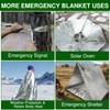 Emergency Blankets for Survival Gear and Equipment x6, Space Blanket,