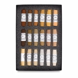 Jack Richeson Unison Pastel Natural Earth Colors, Set of 18