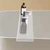 Bathtub Tray Caddy Acrylic Bath Tray, Wine Glass Book Holder