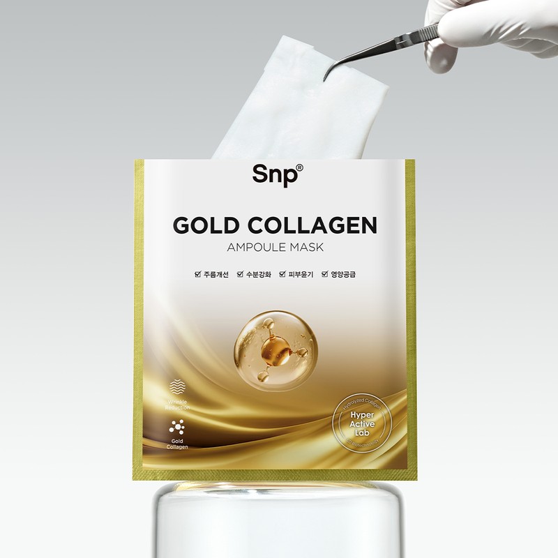 SNP ampoule mask 10 sheets, 3 types (gold + diamond
