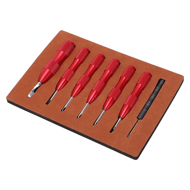 7 Pcs Watch Back Cover Opener Tool Multi Specification Aluminum
