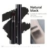 Negro - Pluma Sombra Capilar Negro, Cubre Entradas y Canas,
