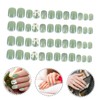 Healeved Diy Fake Nails Tips 48pcs Bow Embellished Short Nails