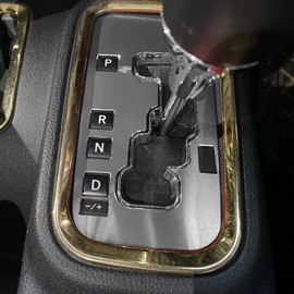 Kujunpao Trim Gear Frame Cover for Jeep Wrangler YJ TJ JK JKU Sports Sahara Freedom Rubicon X & Unlimited X 2 / 4Door 2012-2017 Aluminum Interior Trim Gear Shift Box Cover（Gary）