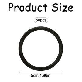 Bojueshaw 50pcs Elastic Hair Bands,Bulk Hair Ties No Metal,4mm Thin Hair Tie,Hair Bobbles for Girls,Hairbands Women,Ponytail Holders