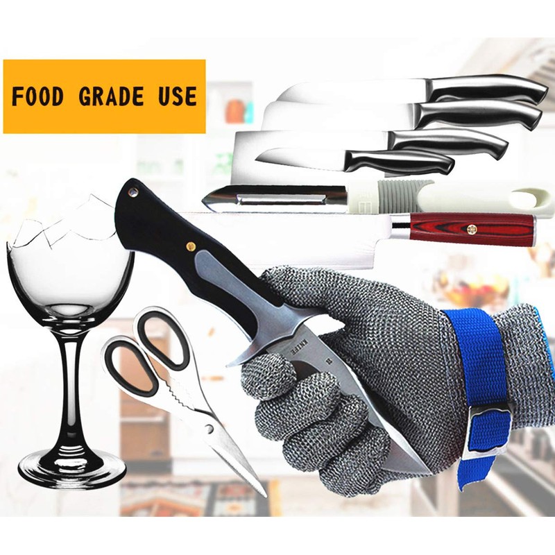 CPTDCL Stainless Steel Work Gloves Safety Cut Resistant Glove for