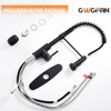 OWOFAN Black Kitchen Faucet with Pull Down Sprayer Stainless Steel