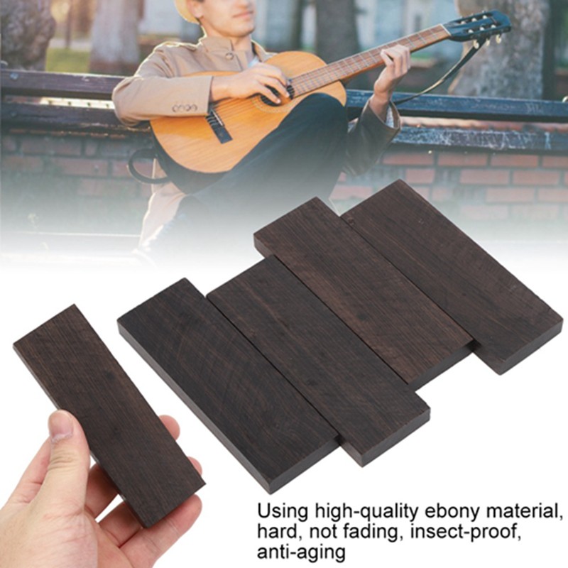 4pcs MX0126D Ebony DIY Knife Scales Musical Instrument Accessories 120
