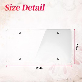 Clear License Plate, Unbreakable License Plate Covers Frame, License Plate Protector- Clear Novelty Number Plate Cover, Universal car Transparent License Plate Cover