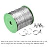 sourcing map 350 Yard Metallic Twist Ties Decorative Ties Cable