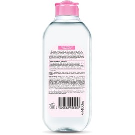 Garnier Skin Naturals Face Agua Micelar Desmaquillante para Todo Tipo de Piel, 400 ml, 1 unidad