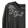Women’s Open-Back Adaptive Long Sleeve Embellished Top - Black SMA