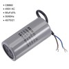 uxcell CBB60 Run Capacitor 80uF 450V AC 2 Wires 50/60Hz
