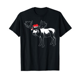 Christmas Moose | X-mas Deer Animal Fan Hilarious Gift T-Shirt