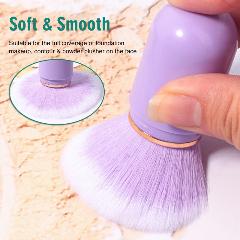 4 Pieces Retractable Makeup Brushes, Creative And Cute, With Dust