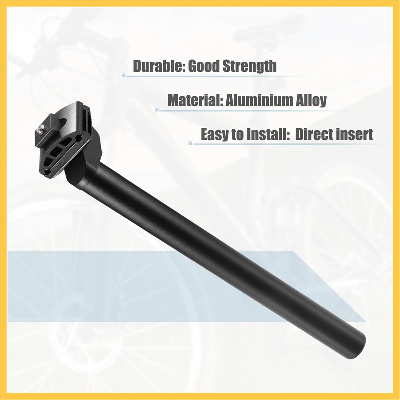 BULLSPANN Seat Post 25.4 Bicycle Saddle Post 300x25.4mm Aluminum Alloy