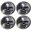 AP5668987 PS2375871 7733P410-60, Surface Burner Knobs Chrome Plated Plastic Ring