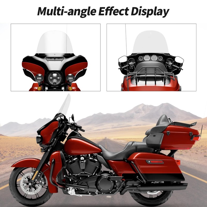psler 14’’ Motorcycle Windshield Windscreen for Electra Glide Street Glide