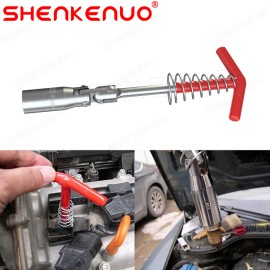 SHENKENUO 16mm Spark Plug Removal Tool 5/8" T-Bar T-Handle Spanner For Car