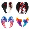 arricraft 4 Pcs Wings Theme Heat Transfer Film Logo Stickers