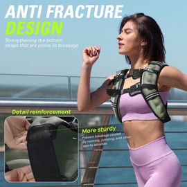 Weighted Vest Woman BeatBoost 5 lb Weight Vest with Ironsand for Walking Strength Training Running Workout Grey