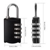 Pack of 4 Padlock Combination Lock, 4 Digit Padlock with