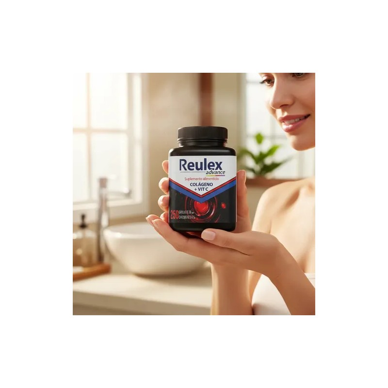 Reulex Advance | 250 Cápsulas | Colageno Msm Vitamina Huesos
