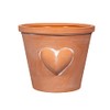 Sass & Belle Large Terracotta Planter with Heart