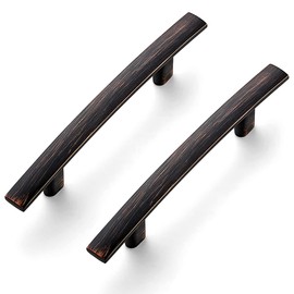 Ravinte 5-3/16 Inch Curved Cabinet Pulls Oil Rubbed Bronze Kitchen Arch Cupboard Handles Zinc Alloy Cabinet Pulls 5-3/16" Length,3" Hole Center | 10 Pack