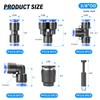 TAILONZ PNEUMATIC 3/8 Inch od Push to Connect Fittings Pneumatic