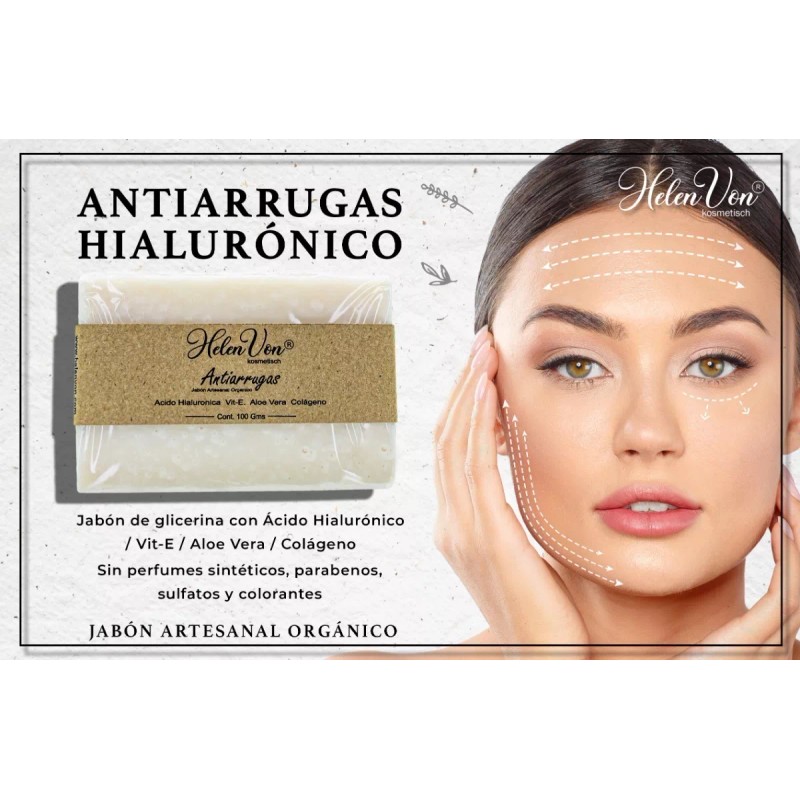 Helen Von Kosmetisch 2 Jabones Artesanales Hialurónico Antiarrugas Helenvon
