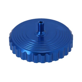 CNC Fuel Cap with Vent "Sport Look" Blue - for Simson S50, S51, SR50, SR80, KR51 Schwalbe, SR4 Bird Series
