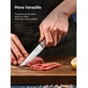 D.Perlla Steak Knives Non-serrated Sharp Straight Edge Steak Knife Set