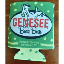 GENESEE BOK BEER CAN/BOTTLE HOLDER KOOZIE! COOZIE CHECK IT OUT! ROCHESTER NY