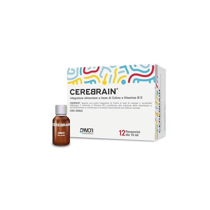 Damor - Cerebrain Integratore Alimentare con Colina Bitartrato e Vitamina