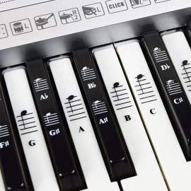 QMG Piano and Keyboard  Full Set Stickers for White and Black Keys